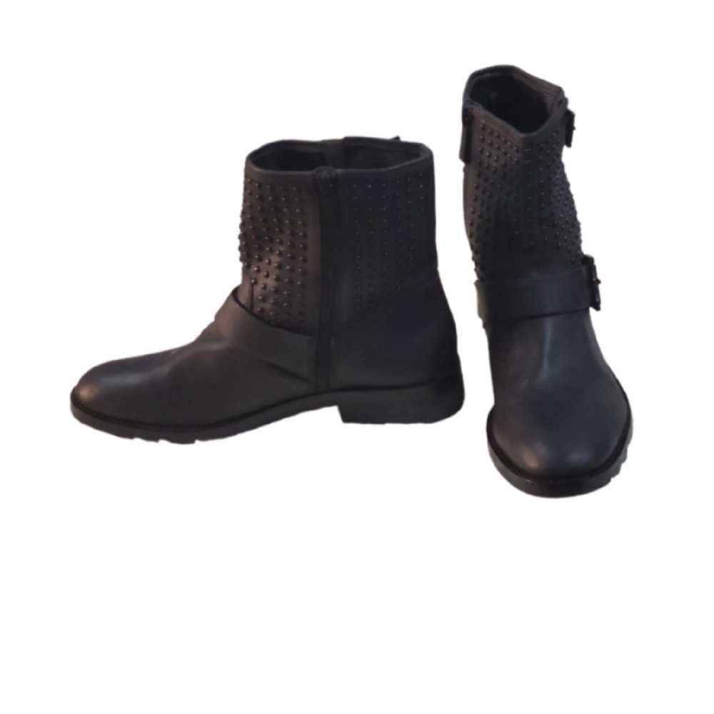 MICHAEL KORS REEVES STUDDED MOTO BOOTS - Picture 3 of 8